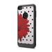 Capsule Case Compatible with Alcatel Idol 5 Alcatel Nitro 5 [Drop Protection Shock Proof Carbon Fiber Black Case Defender Design Strong Armor Shield Phone Cover] - (Red Daisy)