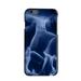 DistinctInk Case for iPhone 6 / 6S (4.7 Screen) - Custom Ultra Slim Thin Hard Black Plastic Cover - Blue Black Flame Fire - Printed Image of Fire