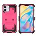 GoldCherry for iPhone 12 Mini Case Built-in Screen Protector Heavy Duty Full-Body Rugged Holster Armor Case [Belt Clip][Kickstand] for for iPhone 12 Mini 5.4 Inches(Pink)