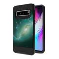 Capsule Case Compatible with Galaxy S10 5G [Slim Thin Fit Best Protective Dust proof Shockproof Brushed Black Case Cover] for Samsung Galaxy S10 5G (SM-G977) - (Dark Galaxy)