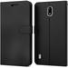 CoverON For Nokia C2 Wallet Case (5.7 ) RFID Blocking Vegan Leather 6x Card Slot Holder Cover Flip Folio Phone Pouch Black