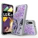 LG K22 Phone Case LG K22+ Case LG K32 Case Rosebono Hybrid Bling Glitter Sparkle Epoxy Graphic Marble Colorful Silicone Skin Cover Armor Case for LG K22 (Purple)