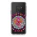 DistinctInk Clear Shockproof Hybrid Case for Samsung Galaxy S9 (5.8 Screen) - TPU Bumper Acrylic Back Tempered Glass Screen Protector - Jewel Tone Mandala Colorful