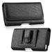 4.7 Phone Wallet Leather Pouch Case Horizontal Flip Cover Protective Holster Pouch [Belt Clip + Loops + ID /Credit Card Slot Holder] BLACK fit SAMSUNG Galaxy Grand Prime /On5/ S6/ S7 / J327P / Active