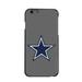 DistinctInk Case for iPhone 6 PLUS / 6S PLUS (5.5 Screen) - Custom Ultra Slim Thin Hard Black Plastic Cover - Dallas Star Grey Navy - Football Team