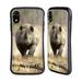 Head Case Designs Wildlife Running Black Rhino Hybrid Case Compatible with Apple iPhone XR