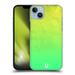 Head Case Designs Neon Rain Ombre Yellow Green Hard Back Case Compatible with Apple iPhone 14 Plus