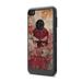 Capsule Case Compatible with Alcatel Idol 5 Alcatel Nitro 5 [Drop Protection Shock Proof Carbon Fiber Black Case Defender Design Strong Armor Shield Phone Cover] - (Red Skull)