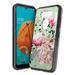 Capsule Case Compatible with LG Aristo 5 / Aristo 5+ [Hybrid Gel Design Slim Thin Fit Soft Grip Black Case Protective Cover] for LG Aristo 5 LMK300 (Summer Flamingo)