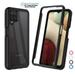 Galaxy A12 5G Case Phone Case for 2021 Samsung Galaxy A12 5G Njjex Full-Body Rugged Transparent Clear Back Bumper Case Cover for Samsung Galaxy A12 5G 6.5 2021 -Black