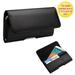 BLACK Universal [5.74 x 3.05 x 0.55 ] Horizontal Leather Carrying Holster Pouch Wallet Case with ID Credit Card Slot & Belt Clip For APPLE iPhone 8/7 iPhone 6s/6 iPhone 5s /5 /SE iPhone XS/X.
