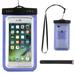 Universal Waterproof Case Mignova Cellphone Dry Bag Pouch with Lanyard Armband Strap for Apple iPhone X 8 7 6 6s Plus Samsung Note 8 S8 S8 Plus S7 S7 Edge up to 6.0 diagonal (Blue)