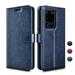 Galaxy S20 Plus 5G Case Njjex Galaxy S20+ 5G Case [3 Card Slot] [Kickstand] [Gift Box] Leather Folio Flip Wallet Case [RFID Blocking] for Samsung Galaxy S20 Plus 5G - Blue