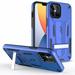 ZIZO TRANSFORM Series for iPhone 12 Pro Max Case - Rugged Dual-layer Protection with Kickstand - Blue