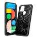 Capsule Case Compatible with Pixel 4a 5G [Cute Fusion Gel Hybrid Design Slim Thin Fit Soft Grip Black Case Protective Cover] for Google Pixel 4a 5G - (Black Marble Print)