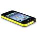 2-Tone Bumper Case with Chrome Buttons for iPhone 4 / 4S - Yellow/Black