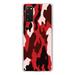 DistinctInk Clear Shockproof Hybrid Case for Galaxy S20 PLUS / 5G (6.7 Screen) - TPU Bumper Acrylic Back Tempered Glass Screen Protector - Red Black Camouflage - Camouflage Pattern