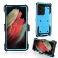 Mignova for Galaxy S21 Ultra 5G Case Built in Belt Clip Full Body Heavy Duty Shock Reduction Durable Case Girls Boys Outdoor Protective Cover for Samsung Galaxy S21 Ultra 5G 6.8 inch 2020 - Blue