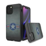 Capsule Case Compatible with iPhone 12 Pro [Shock Defender Hybrid Slim Design Protective Black Case Cover] for iPhone 12 6.1 inch (Military National Aircraft)