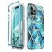 i-Blason Cosmo Series Case for iPhone 12 Pro Max (2020 Release) Slim Full-Body Stylish Protective iPhone 12 Pro Max Case with Built-in Screen Protector Ocean 6.7