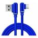 Universal 6Ft / 3Ft 90 Degree Angle USB Cable Type C 2A Data Sync Charging for Samsung LG Google Android - New