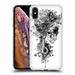 Head Case Designs Officially Licensed Riza Peker Skulls 6 Black And White Soft Gel Case Compatible with Apple iPhone XS Max