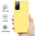 Case for Samsung Galaxy A02s Hybrid Liquid Silicone Jelly Gel Rubber TPU Soft Flexible Thin Gummy Protective Skin Cover for Galaxy A02S by Xcell - Yellow