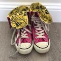 Disney Shoes | Disney Mickey Mouse Pink Yellow High Top Sneakers | Color: Pink/Yellow | Size: 6