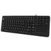 Adesso AKB-270UB SlimTouch Antimicrobial Waterproof USB Compact size Touchpad keyboard 15.50 x 5.50 x 0.43 (Black)