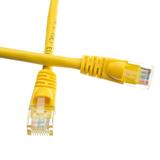 C&E 1.5 Foot Cat 5e Snagless/Molded Boot Yellow Ethernet Patch Cable 20-Pack (CNE52622)