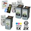 LD Remanufactured Cartridge Replacement for Canon PG50 & CL51 High Capacity (2 Black 1 Color 3-Pack)