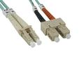 Kentek 10 Meter 10M Fiber optic cable LC to SC LC/SC 10GB OM3 2.0mm OD multi-mode duplex 50/125 aqua fiber patch cord ethernet