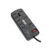Tripp Lite TLP88TUSBB Protect It! 8-Outlet Surge Protector with 2 USB Ports 8ft Cord (Telephone/Modem)