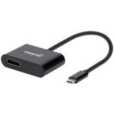 Manhattan USB-C to HDMI Converter with 60W Power Delivery Port - 4k@60Hz
