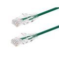 Monoprice Cat6 Ethernet Patch Cable - 14 feet - Green | Snagless RJ45 Stranded 550MHz UTP CMR Riser Rated Pure Bare Copper Wire 28AWG - SlimRun Series
