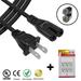 AC Power Cord Cable compatible for Samsung TV HG40NB678FF PLUS 6 Outlet Wall Tap - 4 ft