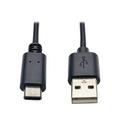 Tripp Lite USB 2.0 Hi-Speed Cable (A Male to USB Type-C Male) 3-ft.