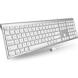 Macally Ultra Slim Wired Keyboard - Apple and Windows Compatible