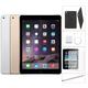 Restored Apple iPad Air 2 128GB Silver -Wifi + 4GUnlocked - Bundle - Case Rapid Charger Tempered Glass & Stylus Pen (Refurbished)