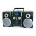 Naxa Electronics NPB-426 Portable CD Player with AM/FM Stereo Radio Cassette Player/Recorder and Twin Detachable Speakers