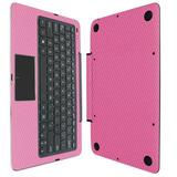 Skinomi Pink Carbon Fiber Skin for Transformer Book T100 Chi 10.1 (Keyboard Only)