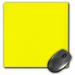 3dRose Bright electric yellow - lemon - vibrant neon light sunny yellow - plain simple solid color Mouse Pad 8 by 8 inches