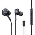 Samsung OEM Earbuds Earphones Wired Compatible with Samsung Galaxy Note 10 Original Designed by AKG Type-C with Mic and Remote Control for Galaxy Note10 10+ S10 S9 Plus Edge (Black)