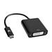 V7 Black USB Video Adapter USB-C Male to DVI-I Female - USB Type C Male - DVI-D Digital Video Female - Black