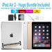 Restored Apple iPad Air 2 Generation 16GB Space Gray - WiFi Only - Bundle - Case Rapid Charger Pre-Installed Glass & Stylus Pen ---- FREE 2 Day Shipping (Refurbished)