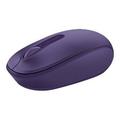 Microsoft Wireless Mobile Mouse 1850 - Mouse - right and left-handed - optical - 3 buttons - wireless - 2.4 GHz - USB wireless receiver - pantone purple