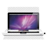 Skinomi Carbon Fiber Silver Laptop Skin for Apple Macbook Pro 15 2010 2011 2012