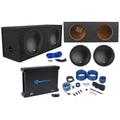 (2) MTX 3510-04 10 1000w Car Subwoofers+Sealed Sub Box+Mono Amplifier+Amp Kit