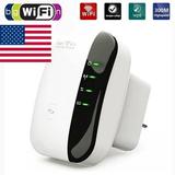 US Plug 300Mbps Wireless-N AP Range 802.11 Wifi Repeater Signal Extender Booster
