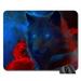 POPCreation Wolf & Red Roses Mouse pads Gaming Mouse Pad 9.84x7.87 inches